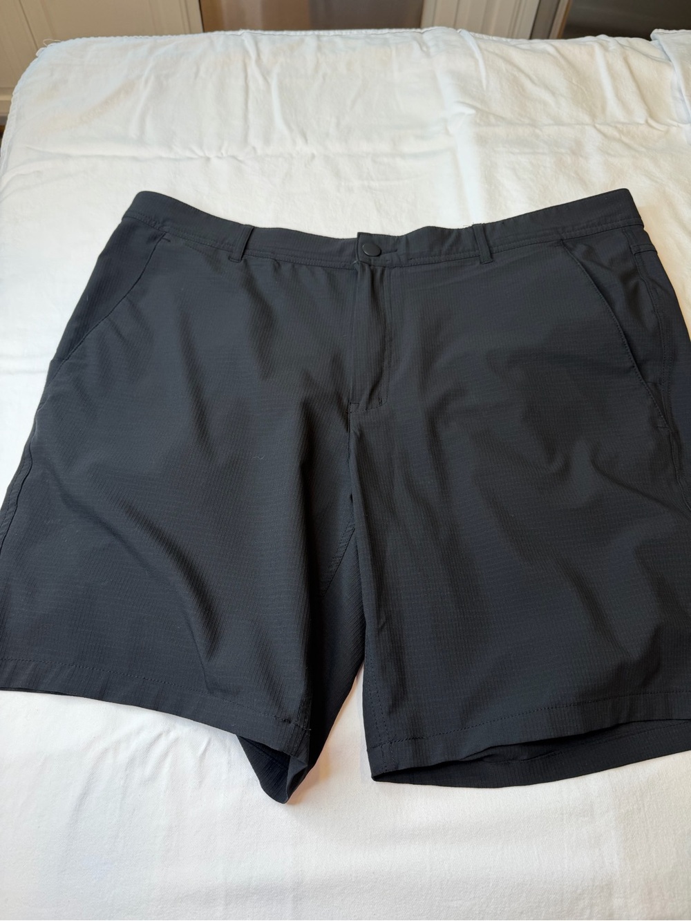 George Black Flat Front Performance Shorts